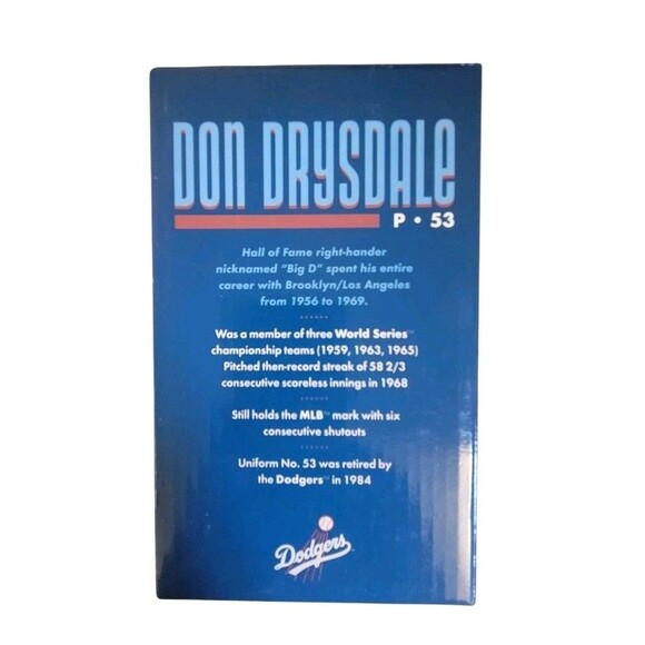 Don Drysdale Los Angeles LA  Dodgers Bobblehead 2019 New Unopened - Picture 6 of 8
